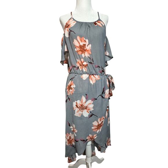 bailey blue Dresses & Skirts - Bailey Blue Cold Shoulder Floral Maxi Dress Size M